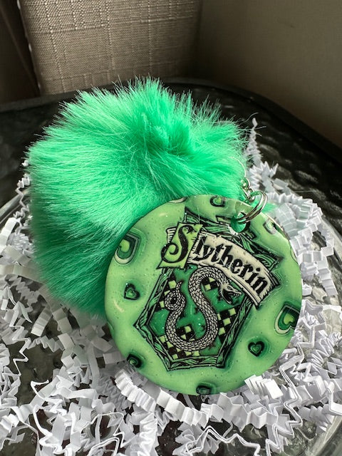 Wizard Pom Pom Keychain