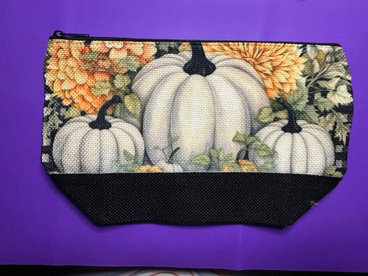 Pumpkin Makeup Bag or Pencil Bag