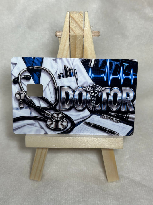 Doctor Debit Card Decal Sticker – Birthday Holiday Gift QTY 2 same design