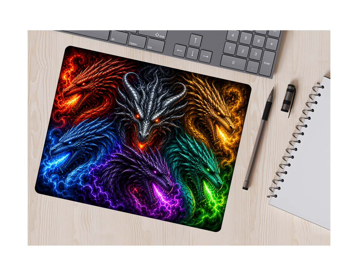 Dragon Mousepad Design, Desk Accessory