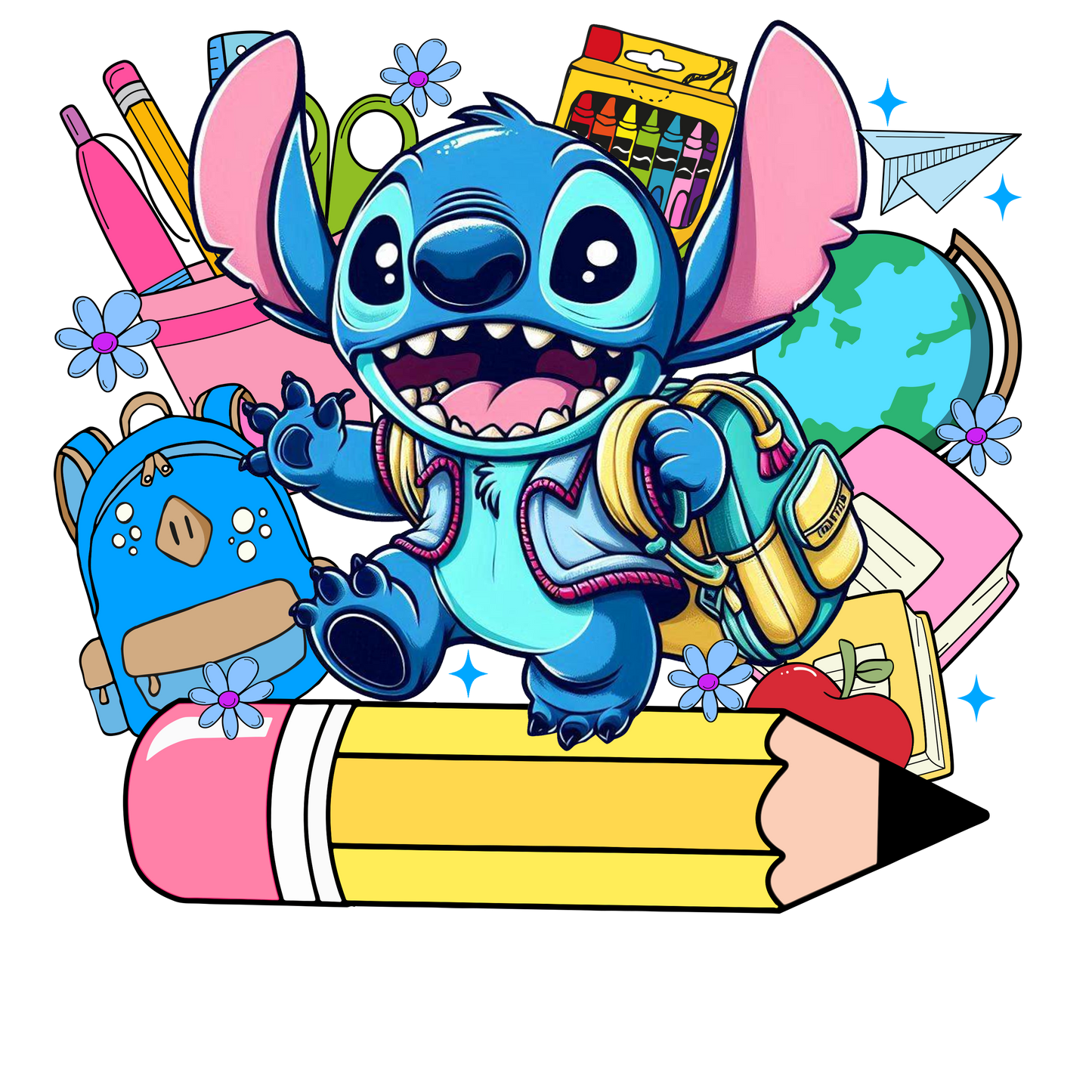 Stitch Personalized Back to School T-shirt