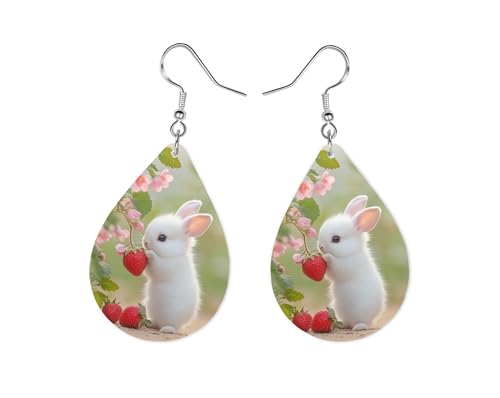 Strawberry Bunny Earrings