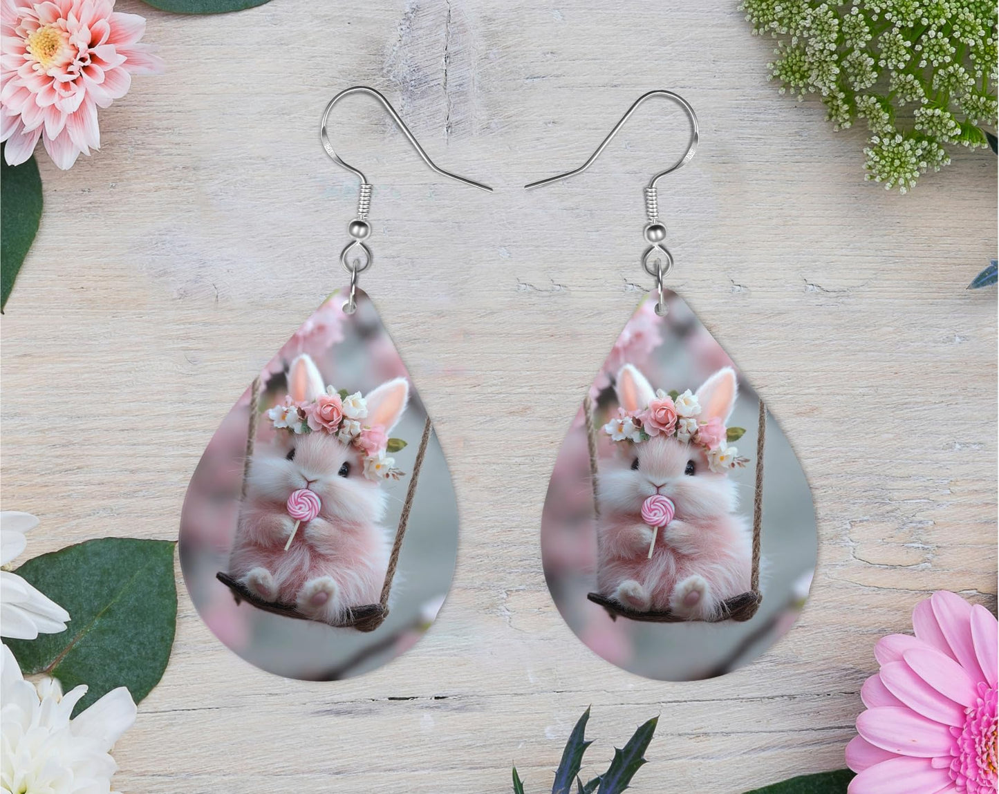 Bunny Hop Teardrop Earrings
