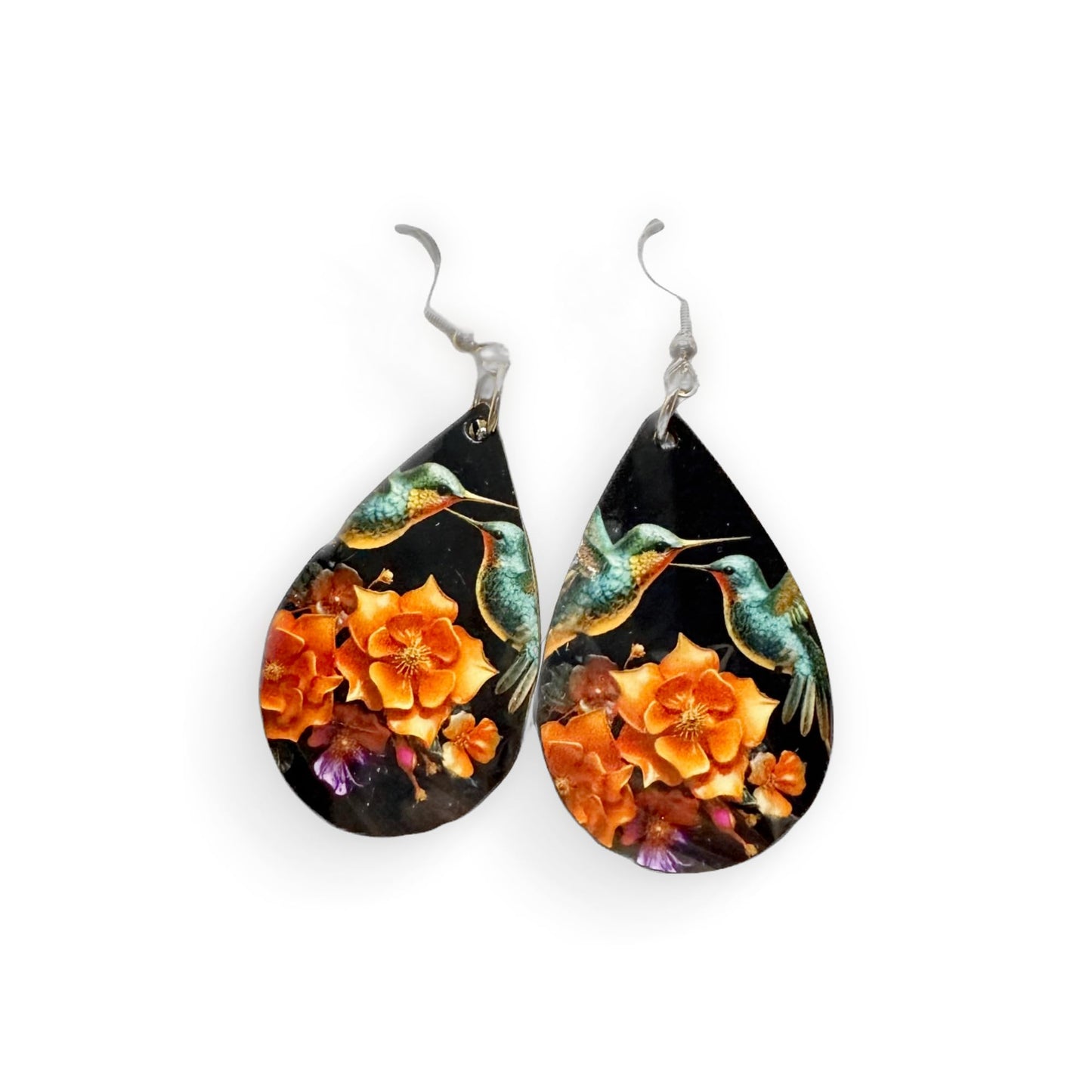 Generic Flower Teardrop Earrings