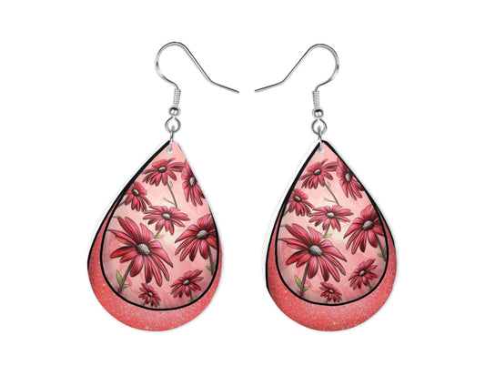 Pink Daisies Earrings