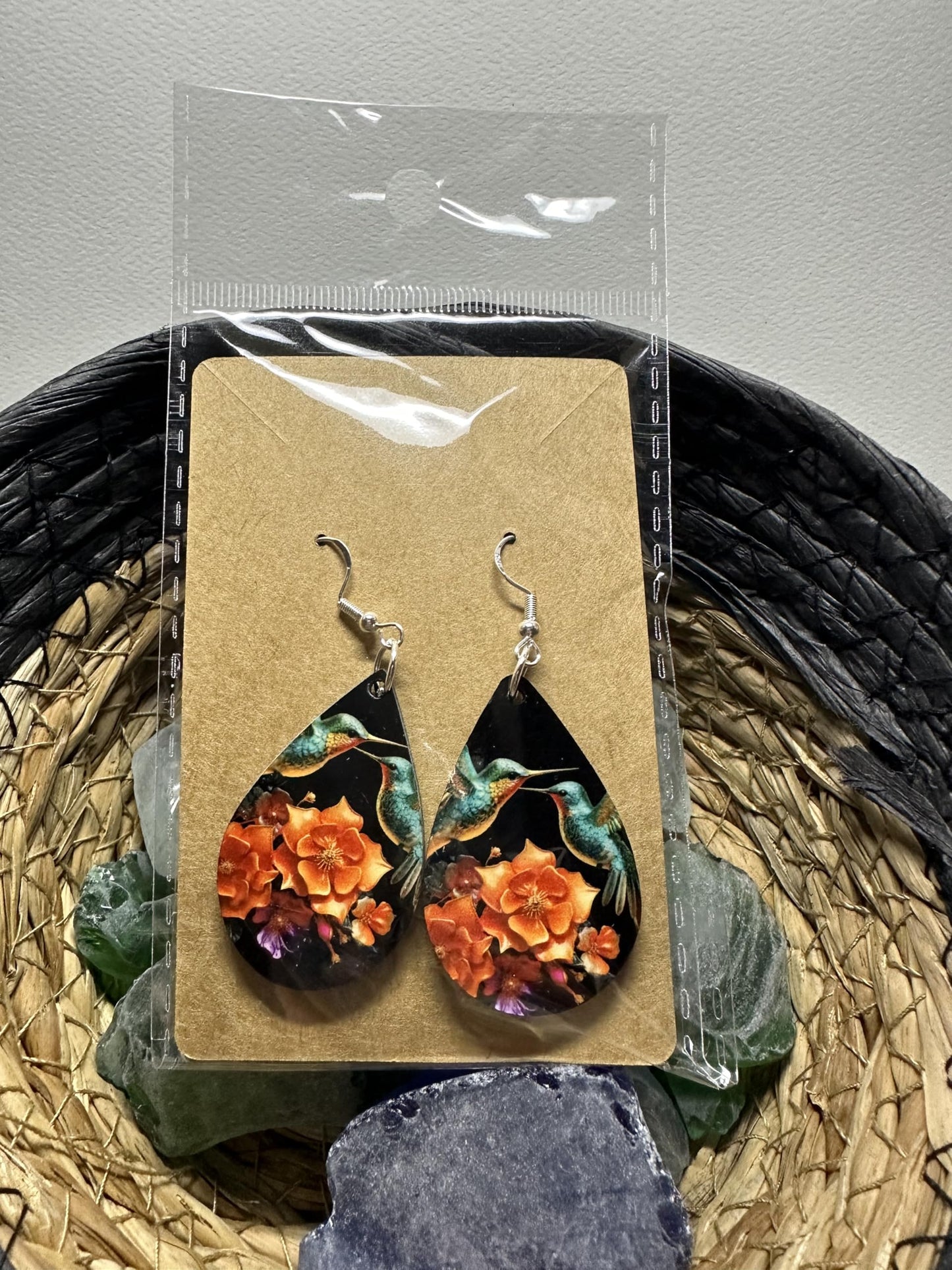 Generic Flower Teardrop Earrings