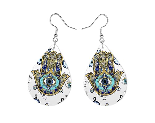 Evil Eye Hand Earrings